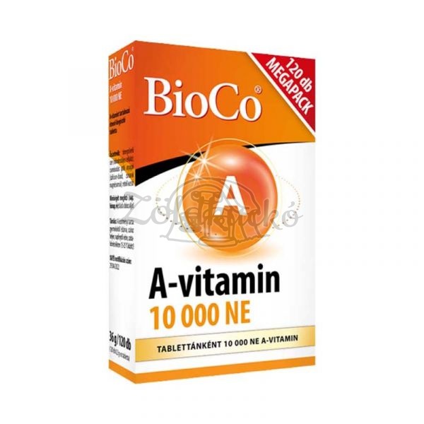 BioCo A-vitamin 10000NE tabletta 120db