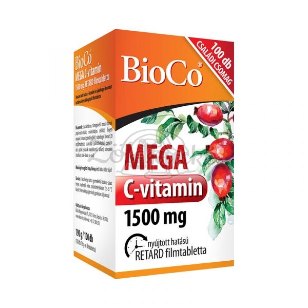BioCo Mega C-vitamin 1500mg filmtabletta 100db