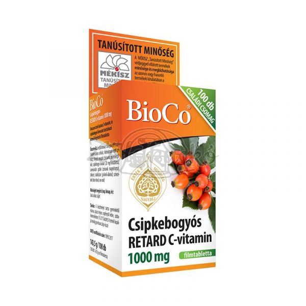 BioCo Csipkebogyós RETARD C-vitamin 1000mg tabletta 100 db