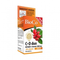 BioCo C+D Duo Retard C-vitamin 1000mg D3-vitamin 2000NE tabletta 100db