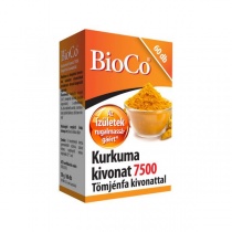 BioCo Kurkuma kivonat 7500 Tömjénfa kivonattal tabletta 60db